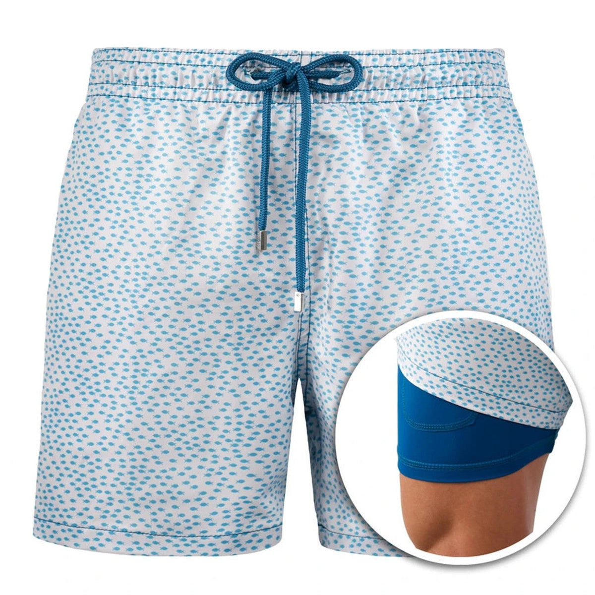 Men's Sport Shorts | Geometric Print Drawstring Quick-Dry