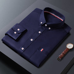 Men's Work Shirt | Button Down Collar Long Sleeve Cotton