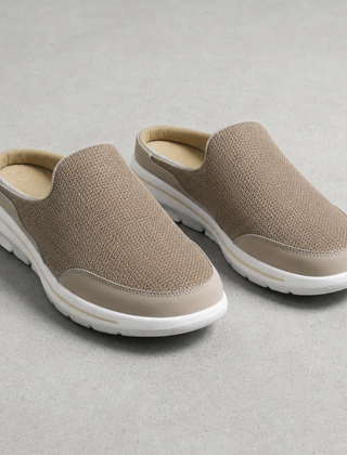 Urbino Mesh Sneaker Slides in Khaki