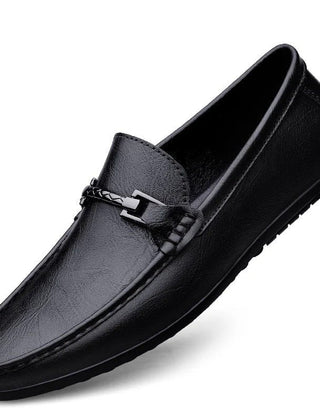 Men's Loafers | Slip-On Leather Closed Toe Textured Sole