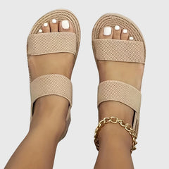 Women's Platform Sandals | Open Toe Mesh Velcro Slingback