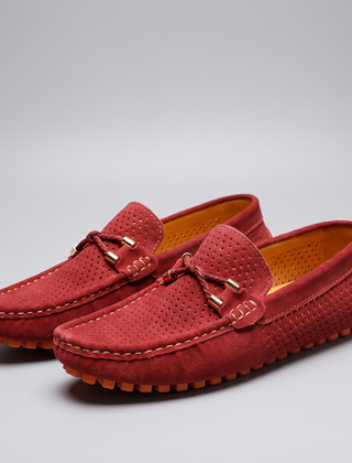 Gianni | Perforated Leather Loafers – Elegant Slip-On Style for Men