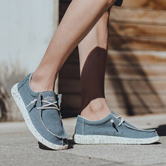 Men's Loafers | Canvas Slip On Lace Cushioned Sole