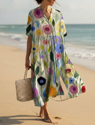 Ivory Multicolor Floral