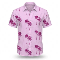 Men's Hawaiian Shirt | Short Sleeve Palm Print Button Up