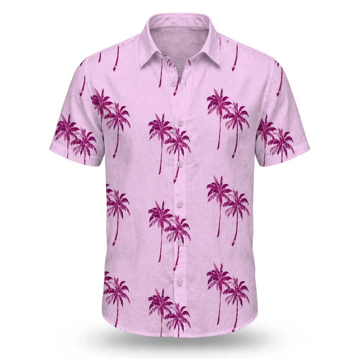 Men's Hawaiian Shirt | Short Sleeve Palm Print Button Up