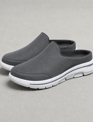 Urbino Mesh Sneaker Slides in Gray