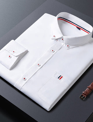 Men's Work Shirt | Button Down Collar Long Sleeve Cotton