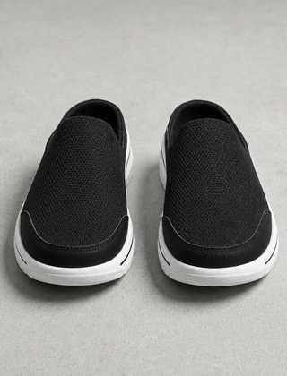 Urbino Mesh Sneaker Slides in Black