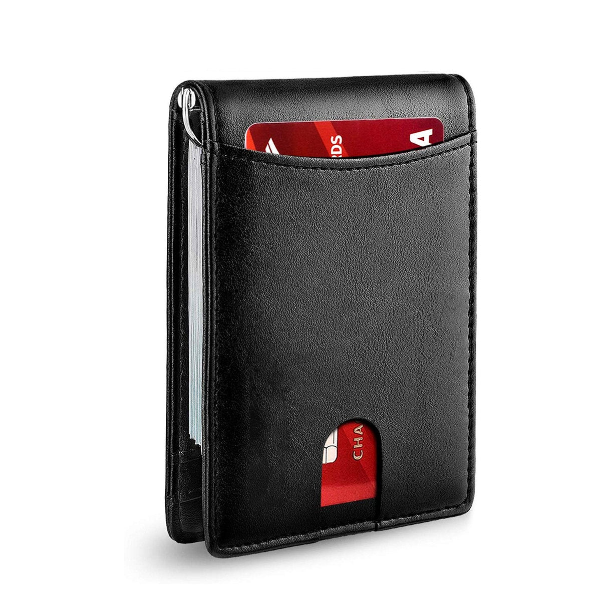 Men's Slim Wallet | RFID Blocking Faux Leather Card Holder