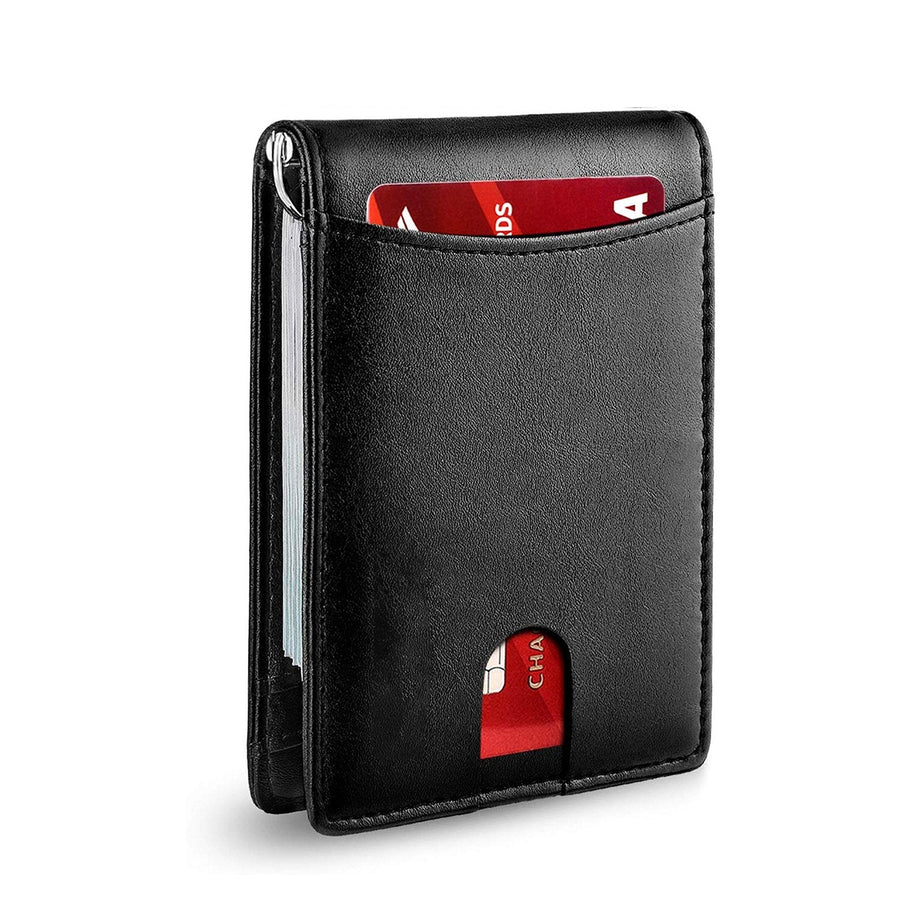 Men's Slim Wallet | RFID Blocking Faux Leather Card Holder