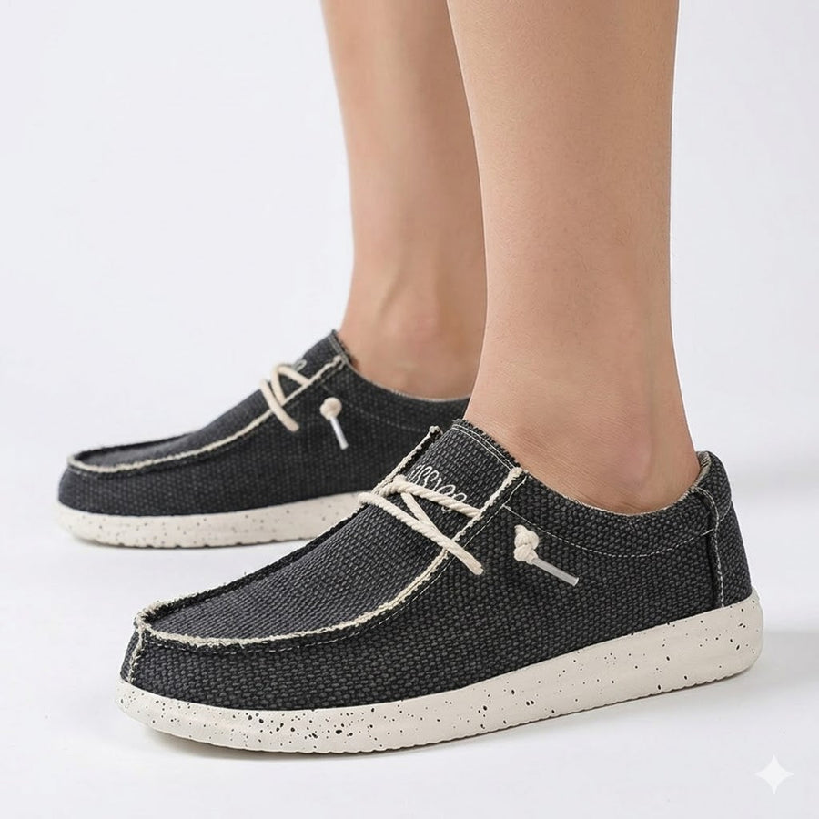 Men's Loafers | Canvas Slip On Lace Cushioned Sole