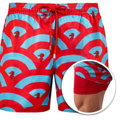 Men's Sport Shorts | Geometric Print Drawstring Quick-Dry