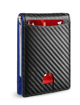 Men's Slim Wallet | RFID Blocking Faux Leather Card Holder