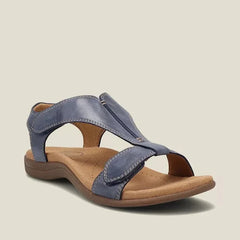 Women's Slide | T-Strap Arch Support Leather Cushioned