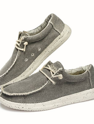 Men's Loafers | Canvas Slip On Lace Cushioned Sole