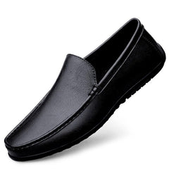Men's Loafers | Slip-On Leather Closed Toe Textured Sole