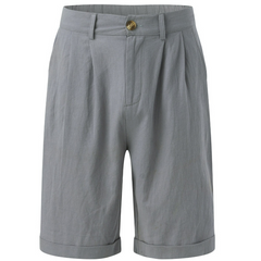 Men's Chino | Pleated Tailored Cuffed Shorts