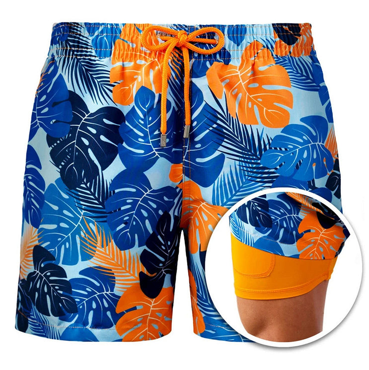 Men's Sport Shorts | Geometric Print Drawstring Quick-Dry
