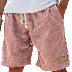 Men's Linen Shorts | Drawstring Waist Relaxed Fit Side Pockets