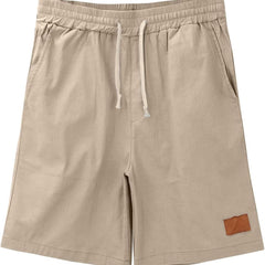 Men's Linen Shorts | Drawstring Waist Relaxed Fit Side Pockets