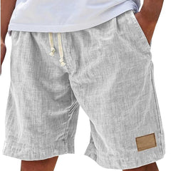 Men's Linen Shorts | Drawstring Waist Relaxed Fit Side Pockets