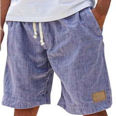Men's Linen Shorts | Drawstring Waist Relaxed Fit Side Pockets