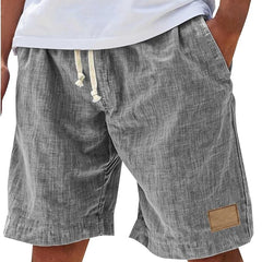 Men's Linen Shorts | Drawstring Waist Relaxed Fit Side Pockets