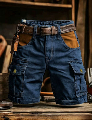 Men's Cargo Shorts | Denim Multiple Pockets Relaxed Fit