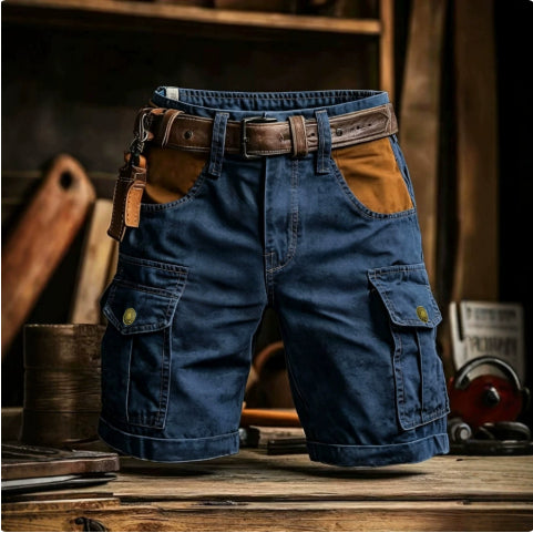 Men's Cargo Shorts | Denim Multiple Pockets Relaxed Fit