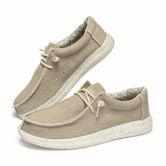 Men's Loafers | Canvas Slip On Lace Cushioned Sole