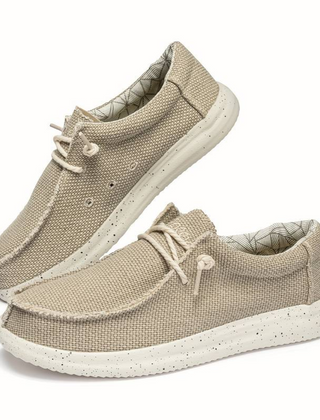Men's Loafers | Canvas Slip On Lace Cushioned Sole