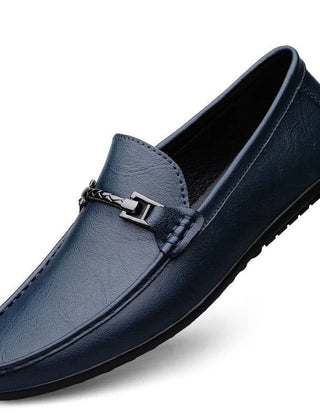 Men's Loafers | Slip-On Leather Closed Toe Textured Sole