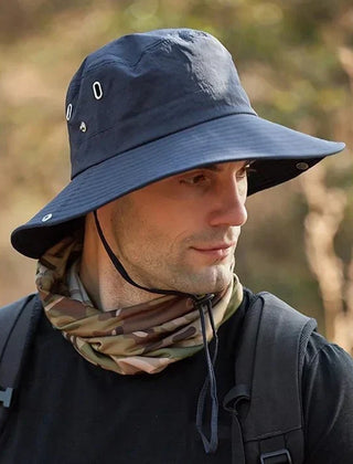 Men's Bucket Hat | Wide Brim Adjustable Chin Strap