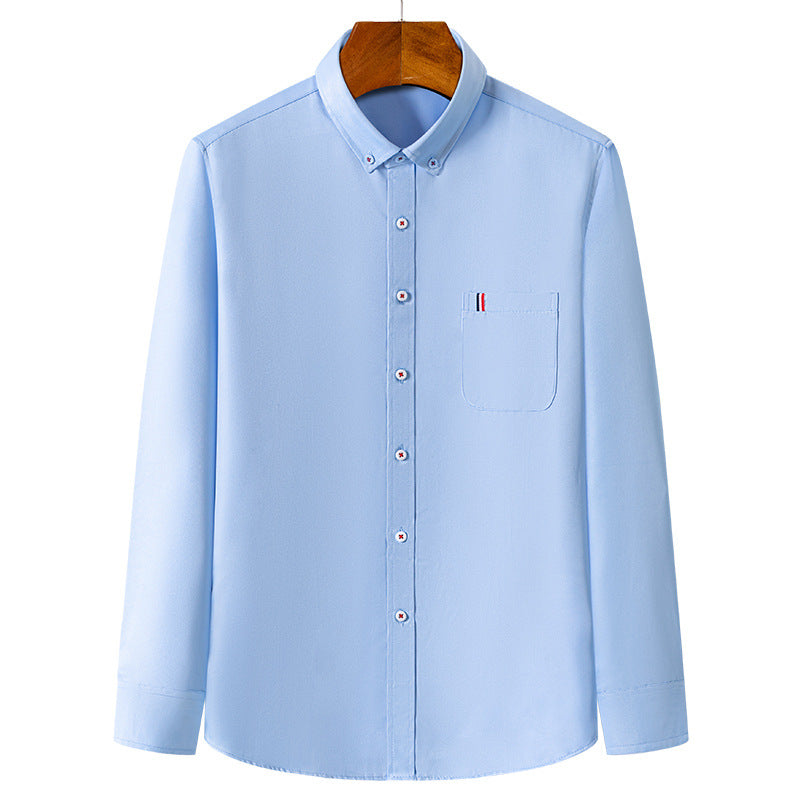 Men's Work Shirt | Button Down Collar Long Sleeve Cotton