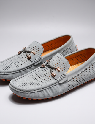 Gianni | Perforated Leather Loafers – Elegant Slip-On Style for Men