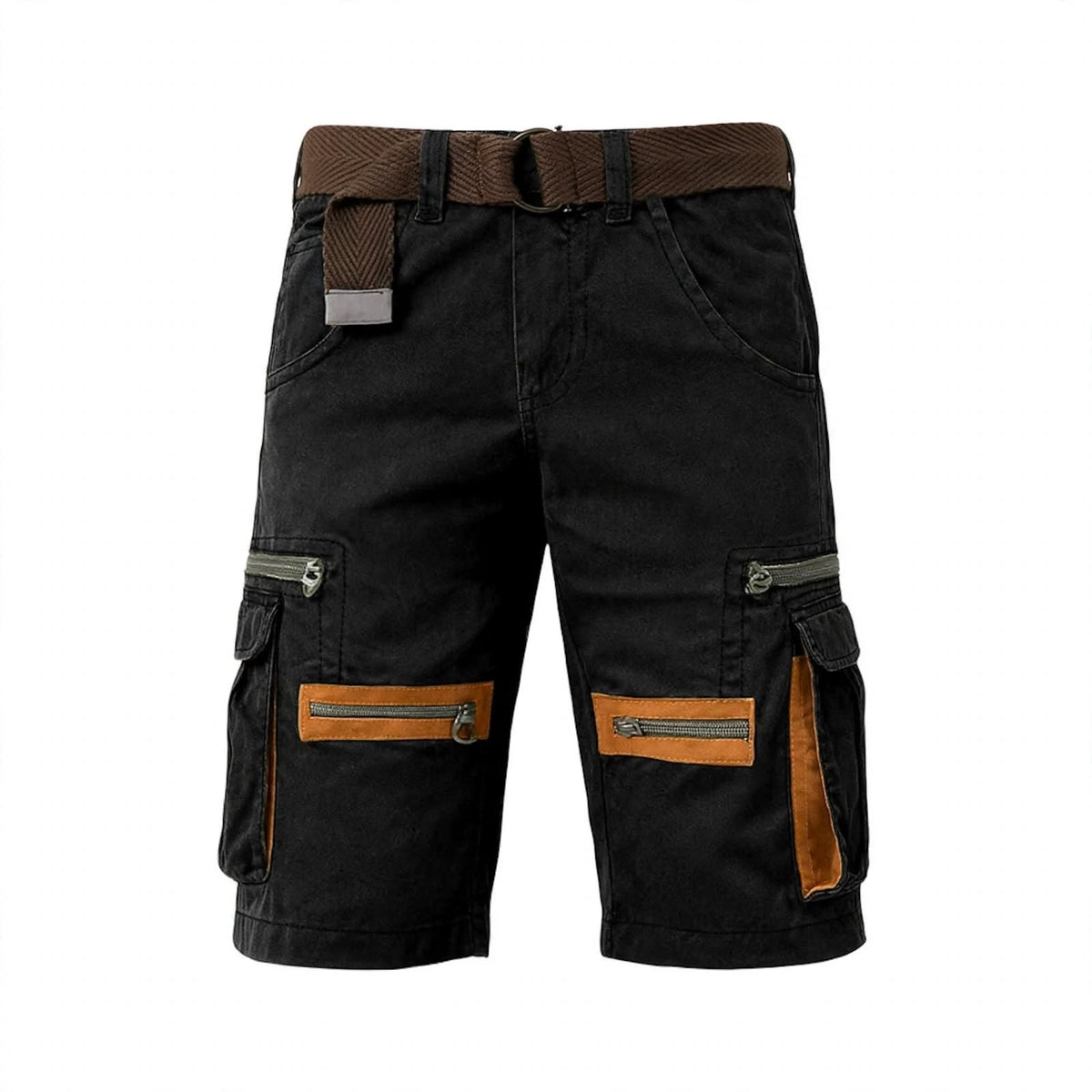 Men's Cargo Shorts | Denim Cargo Pockets Belted