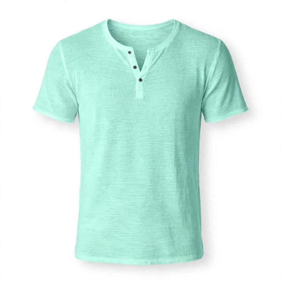 Men's Henley | V-Neck Short Sleeve Knit