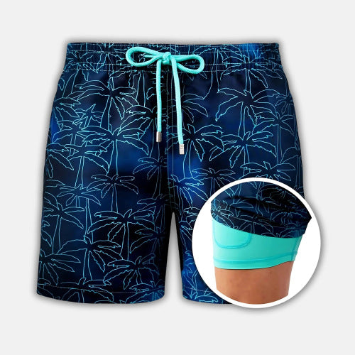 Men's Sport Shorts | Geometric Print Drawstring Quick-Dry