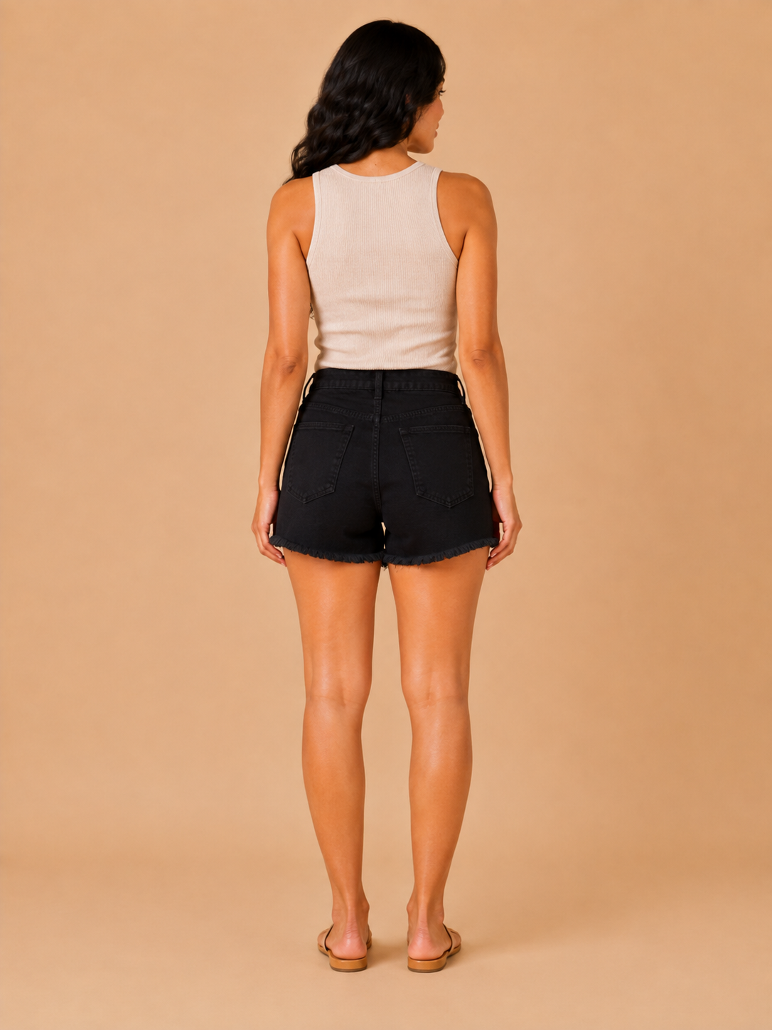 Women's Mini Shorts | Distressed Denim High Waist