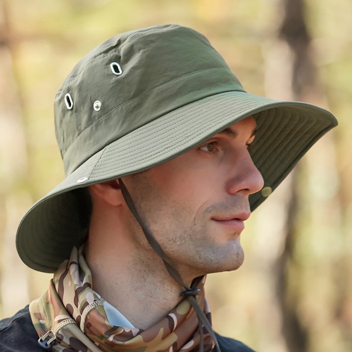 Men's Sun Hat | Wide Brim Breathable Adjustable Strap
