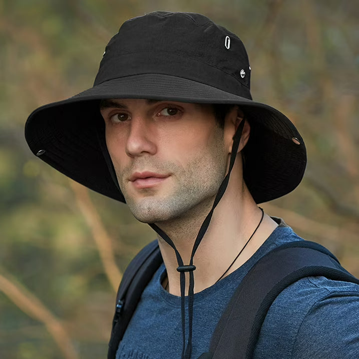Men's Sun Hat | Wide Brim Breathable Adjustable Strap