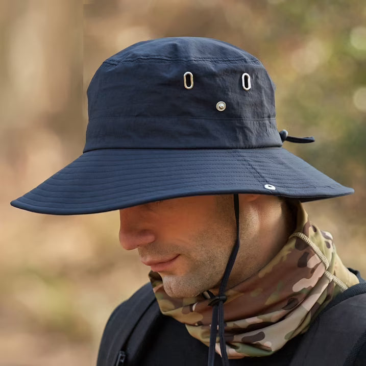 Men's Sun Hat | Wide Brim Breathable Adjustable Strap