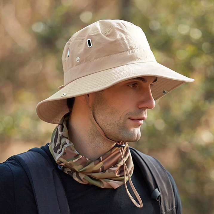 Men's Sun Hat | Wide Brim Breathable Adjustable Strap