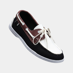 Men's Boat Shoe | Lace-Up Contrasting Collar Flexible Sole