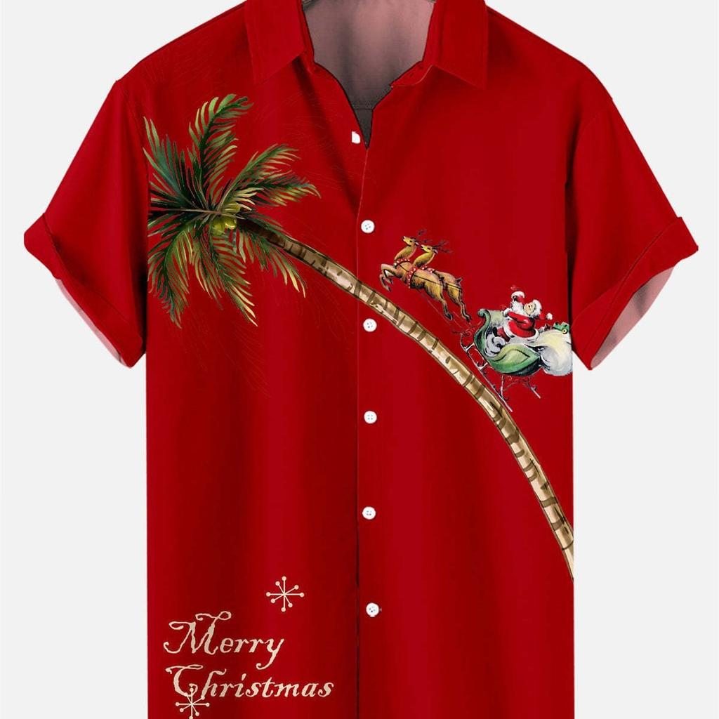 Men's Hawaiian Shirt | Short Sleeve Button Up Print