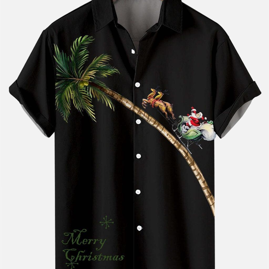 Men's Hawaiian Shirt | Short Sleeve Button Up Print