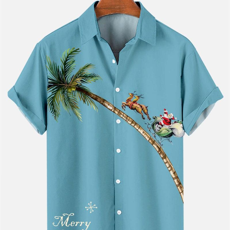Men's Hawaiian Shirt | Short Sleeve Button Up Print