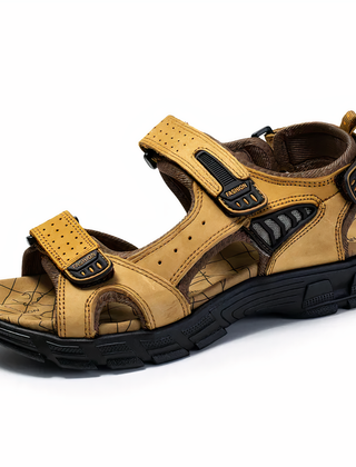 Men's Sandals | Open Toe Adjustable Velcro Leather