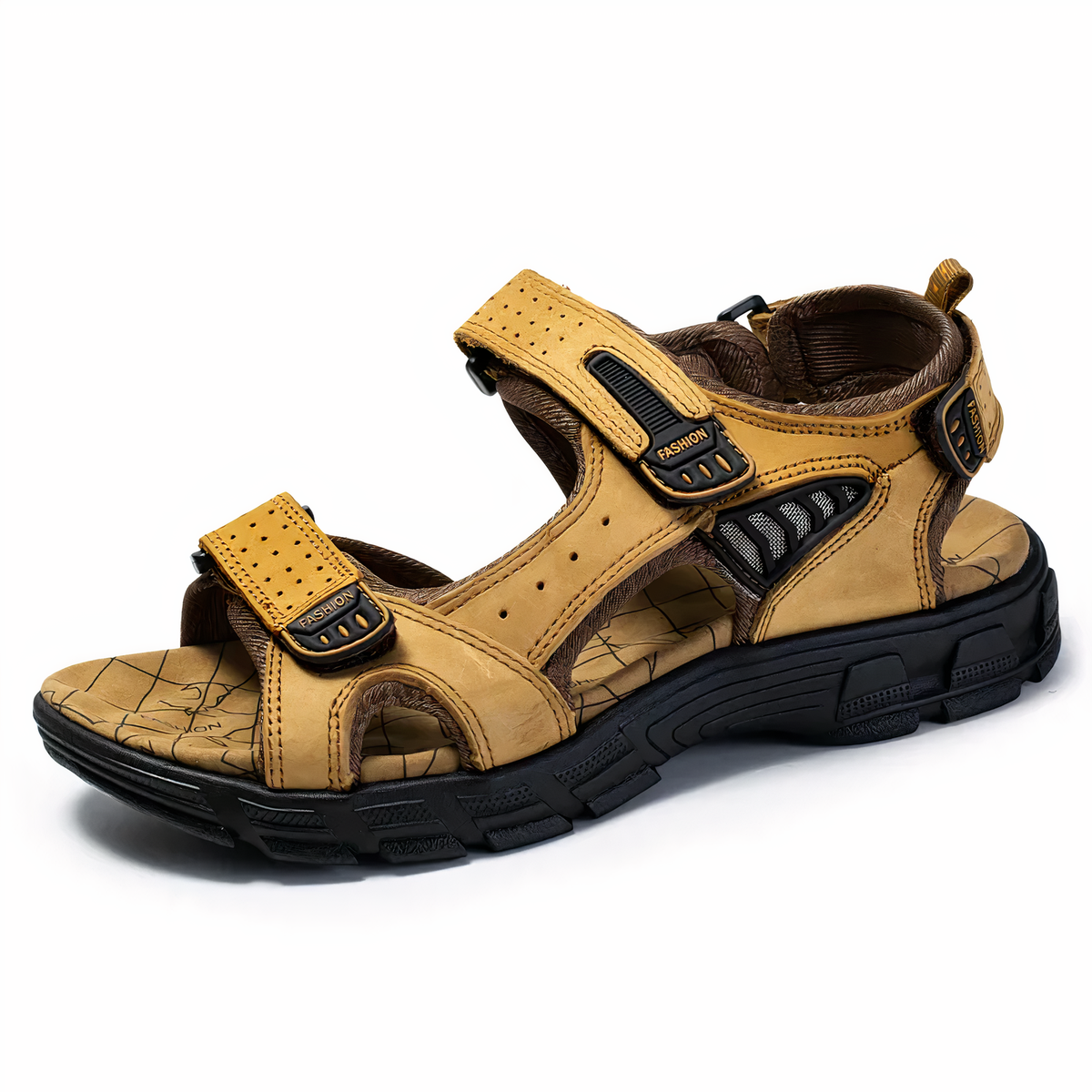Men's Sandals | Open Toe Adjustable Velcro Leather